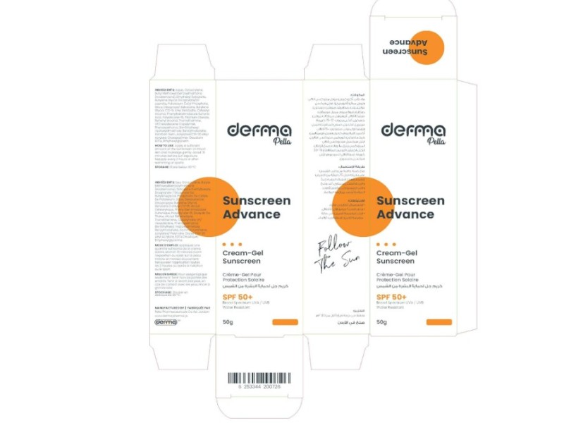 DERMA PELLA SUNSCREEN ADVANCE SPF 50+ CREAM 50G