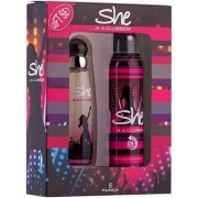 SHE GIFT SET EDT IS A CLUBBER TOILETTE&SPRAY 50+150ML