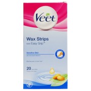 Veet hair removal wax strips body 20 pack  sensitive skin