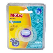 NUBY 5860 CLASSIC OVAL PACIFIER 0-6M+ SMALL