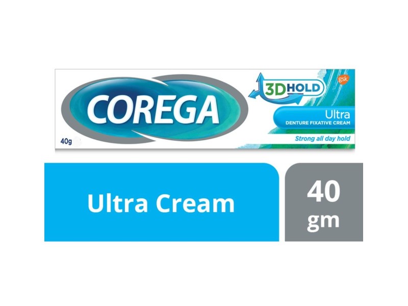 Corega ultra zinc free cr 40 gm