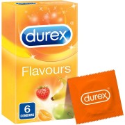Durex 6 colored & flavored condoms
