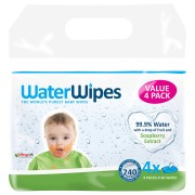 WATER WIPES BABY SOAPBERRY 60X4 PACK WIPES