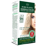 Pure planta permanent herbal hair colour 9n blonde honey 135ml 