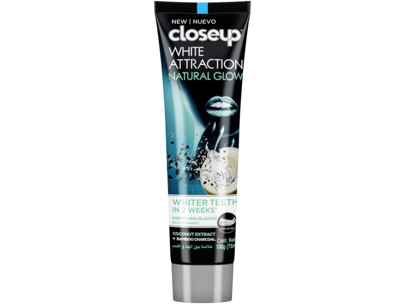 Closeup toothpastes white attraction 75 ml coconut extract + bamboo charcoal