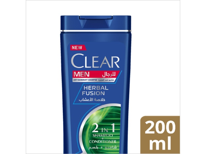 Clear hair shampoo men 200 ml herbal fusion