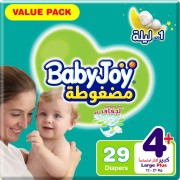 Babyjoy diapers no4+  lplus   29 pads