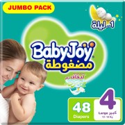 Babyjoy diapers no4 large jumbo 48 pads