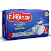 SANITA ELEGANCE LARGE DIAPERS  JUMBO 18 PADS