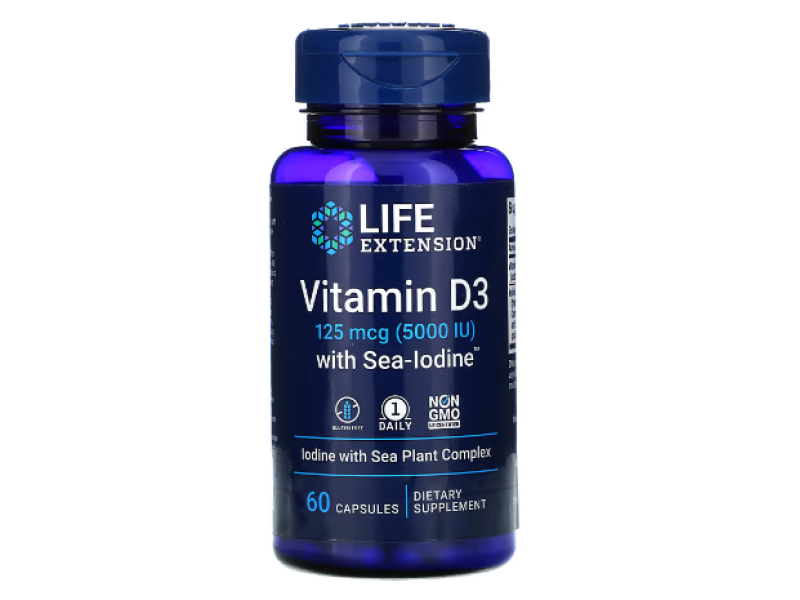 فيتامين تمديد الحياة D3 125MCG (5000IU) 60TAB
