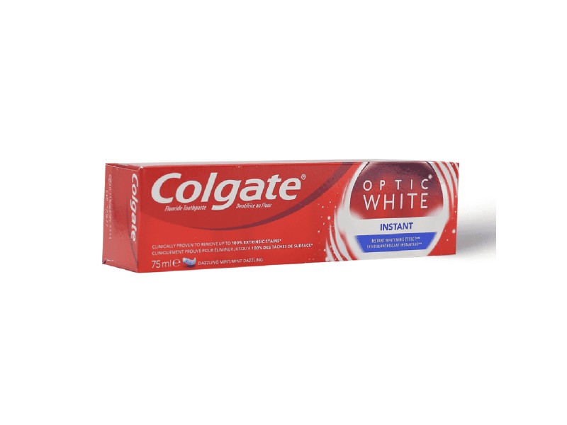 Colgate toothpastes optic white 75 ml instant