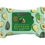 Beauty formulas avocado make-up remover wipes 25 wipes 
