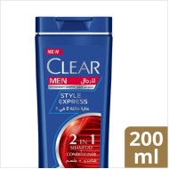 Clear 2-in-1 style express anti-dandruff shampoo 200ml