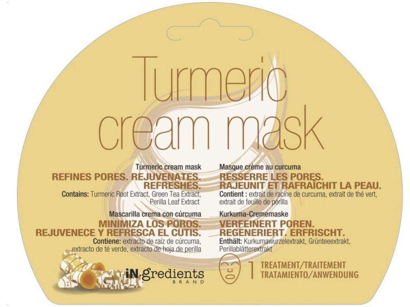 In.gredients turmeric cream mask