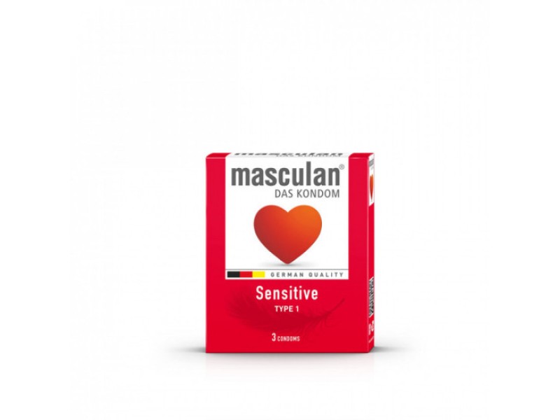 Masculan type 1 sensitive condom pack of 3