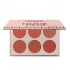 Make over 22 nude cheek 6 colour palette blush m3202