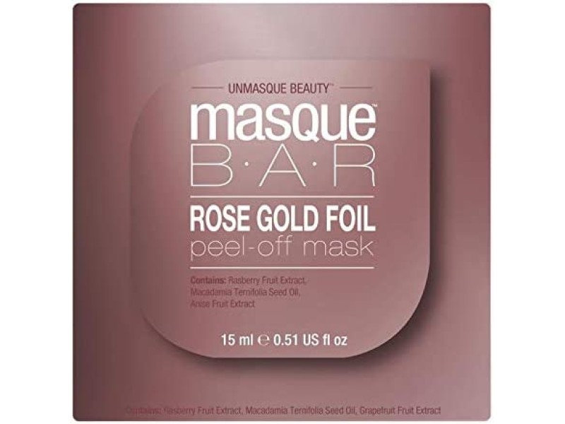 Masque bar metallics foil sheet pods rose gold