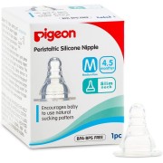 Pigeon silicone nipple s type m 1pc-box