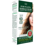 Pure planta permanent herbal hair colour 6d dark golden brown 135ml 