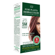 Pure planta permanent herbal hair colour 5m dark brown 135ml 