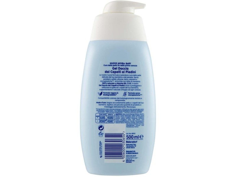 NIVEA BABY SHOWER GEL 500ML BODY & HARE
