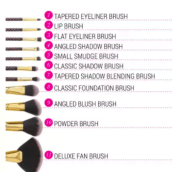 Bh cosmetics pink dot collection brush set - 11 piece