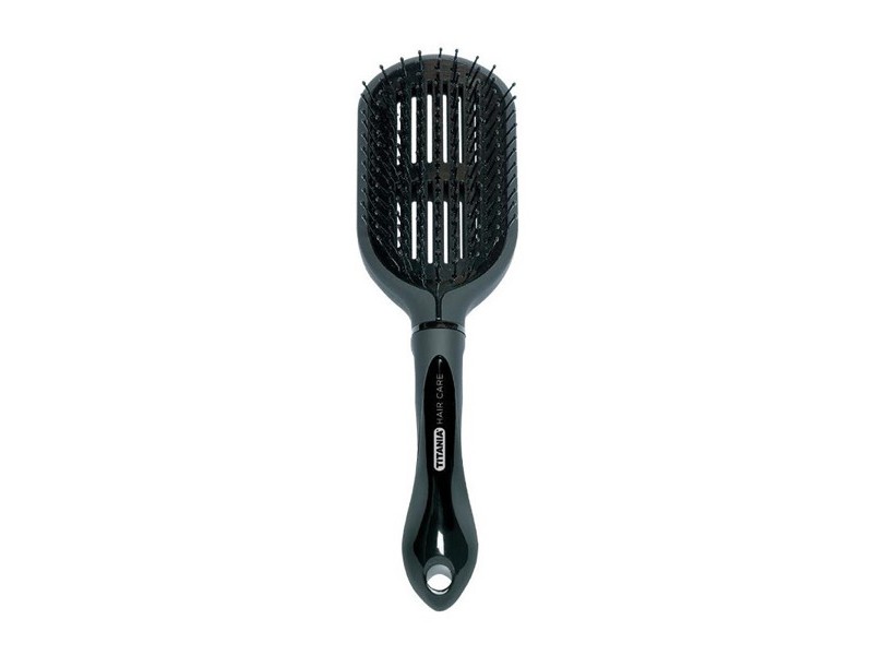 Titania hair care hair brush with rubber handle 1391