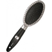 Titania 1760 oval hair brush black/silver