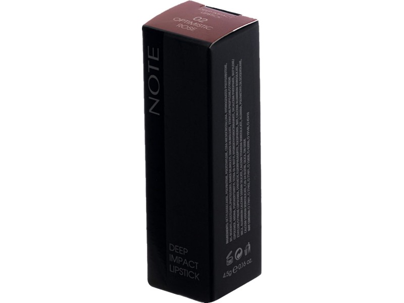 NOTE DEEP IMPACT LIPSTICK 02 OPTIMISTIC ROSE
