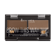 Rimmel london brow this way eyebrow powder kit -  med brown