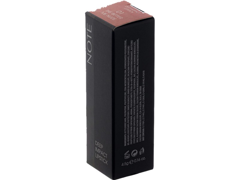 NOTE DEEP IMPACT LIPSTICK 01 THE BETTER ME NUDE