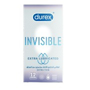 Durex condoms 12 pack invisible extra lubricated