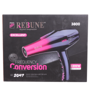 Rebune frequency conversion hair dryer black/pink re-2047