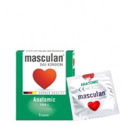 Masculan anatomic condoms 3pcs